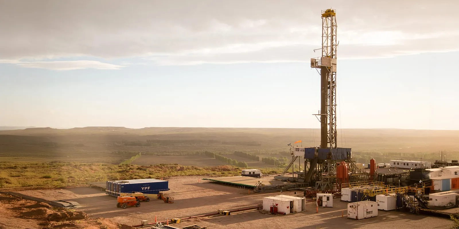 Drilling operations in Vaca Muerta, Argentina